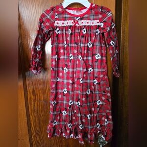 Girls Disney Minnie Mouse Christmas Nightgown Size 4